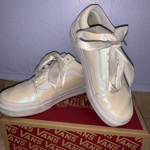 White Old Skool Vans